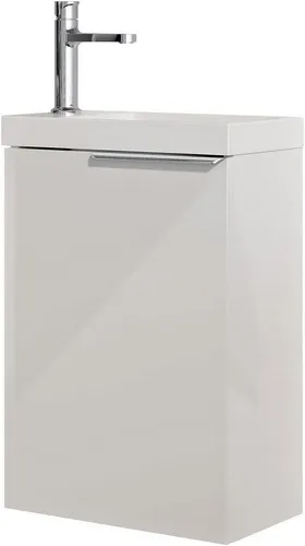 Bernstein Badmöbel-Set TIM – Kompakt und elegant für Ihr Gästebad - Badmöbel-Set TIM mit 40 cm Waschtischunterschrank und wählbarem Waschbecken – ideal für kleine Räume. Feuchtigkeitsresistent und vormontiert für einfache Wandmontage. Wählen Sie Ihre Lieblingsfarbe und Griff!