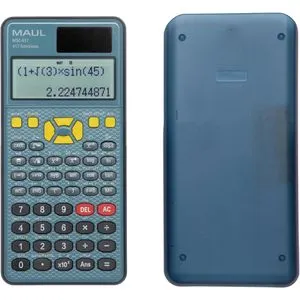 Maul Schulrechner MSC 417 - Solarbetrieb, nicht programmierbar - Taschenrechner für Gymnasium, Haupt- und Realschule mit 417 Funktionen. Duale Solar- und Batterieversorgung, schont die Batterie und erhöht die Lebensdauer.