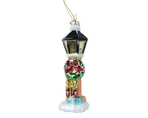 Kaemingk Christbaumschmuck, Christbaumschmuck Glas Festliche Laterne 14cm Weihnachtskugeln