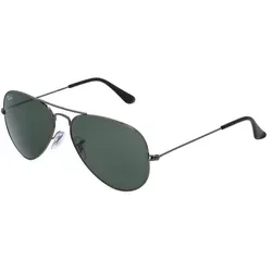 Ray-Ban RB 3025 AVIATOR Unisex-Sonnenbrille - Sportbrillen mit grauem Metall-Gestell und G15 Mineralgläsern, bieten perfekten UV-Schutz und zeitlosen Stil für aktive Tage im Freien.