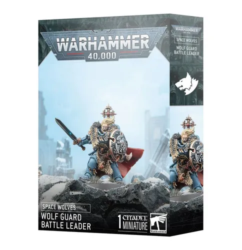 Games Workshop SPACE WOLVES: WOLFSGARDE-HELD 53-31 - Detailreiche Tabletop-Spielzeugfigur der Space Wolves, ideal für Sammler und Tabletop-Spiele-Fans.
