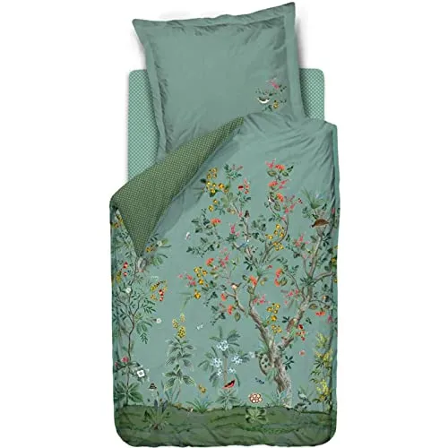 PiP Studio Bettwäsche Wild and Tree Blau, 2-teiliges Set in grün von Pip Studio