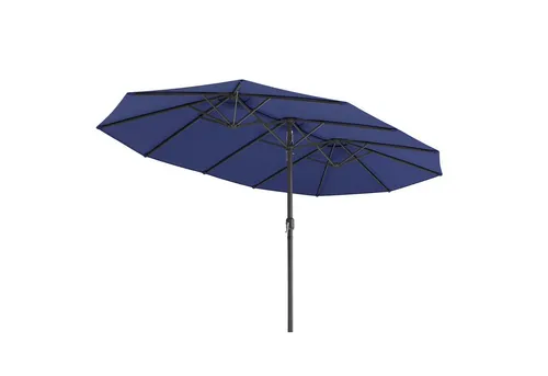 SONGMICS Doppelsonnenschirm 460x270 cm in blau von SONGMICS