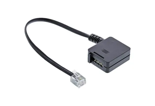 Inline InLine® TAE Adapterkabel, RJ11 Stecker auf TAE-F Buchse, 0,2m Telefonkabel