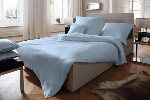 Fleuresse 9200 Colours Bettwäsche 155 x 200 cm, Blau - Bettwäsche aus 100% mercerisierter Baumwolle, besonders robust und formbeständig. Pflegeleicht, waschbar bei 60°, trocknergeeignet und bügelfrei.