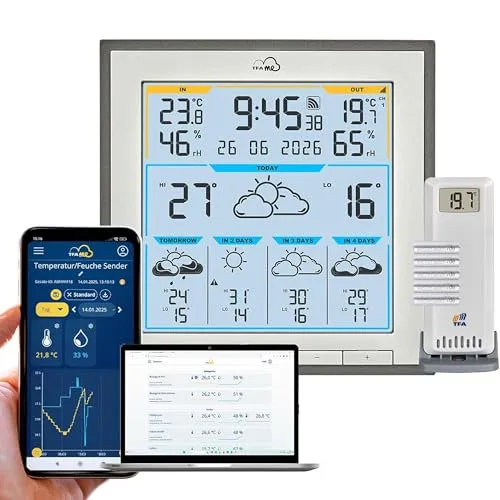 TFA 35.8105 WLAN Funkwetterstation mit Wetterprognose
