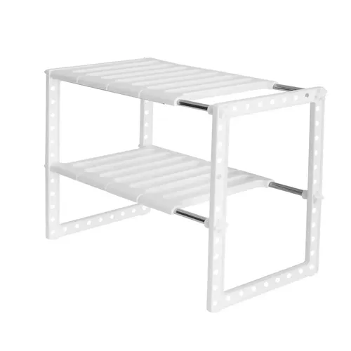 Generisch Waschbecken Regal 2 Etagen Organizer Unterschrank Schiebeschrank weiß