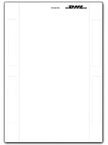DHL Versandetikett Paket Label Etikett DIN A5-300 Stk DHL-Label Etiketten A5 Neu (300)