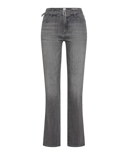 Brax 5-Pocket-Jeans Style MARY grau 46 - Hochwertige Jeans in hellgrau, aus 93% Baumwolle für hohen Tragekomfort und Flexibilität, ideal für lässige Looks.