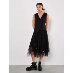 Apricot Midirock Tüllrock mit Perlen schwarz XS (34) von Apricot