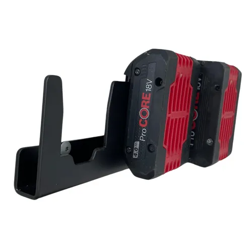 Wandhalter für Bosch 18V Akku aus Metall Wandhalterung B18V Akkuhalter stabil