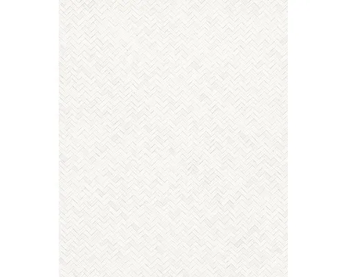 Marburg Vliestapete 3D-Optik Fischgratmuster - Moderne Tapete für Wohnzimmer, Schlafzimmer und Küche, dimensionsstabil und leicht zu verarbeiten, ideal für Nassbereiche und rückstandslos abziehbar.