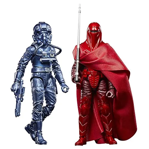 Star Wars The Black Series Carbonized Collection Imperator's Royal Guard & TIE Fighter Pilot, 15 cm Actionfiguren, 2er-Pack