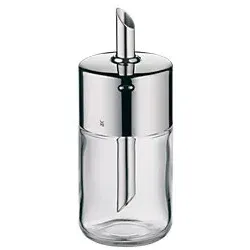 WMF Zuckerstreuer Barista transparent/silber - Diverse W - Edler Zuckerstreuer aus Glas und Cromargan®-Edelstahl, hygienische Dosierung und spülmaschinengeeignet für perfekten Genuss bei Kaffee und Tee.
