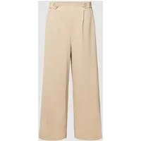 QS Culotte aus Interlockjersey beige 40 - Damen-Hosen mit fließender Qualität und elastischem Gummizug, ideal für Komfort und Stil im Alltag.