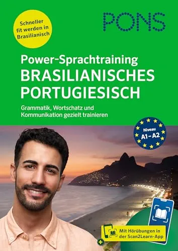 PONS Power-Sprachtraining Brasilianisches Portugiesisch - Sprachunterricht Allgemein, gezieltes Training von Wortschatz, Grammatik und Kommunikation mit innovativer Scan2Learn-App