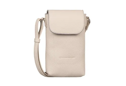 TOM TAILOR Elis Damen Handytasche - Mittelgroß in Weiß - Umhängetasche mit Überschlag und Magnetverschluss, ideal für den täglichen Gebrauch. Leicht und kompakt mit verstellbarem Schulterriemen für individuellen Komfort.