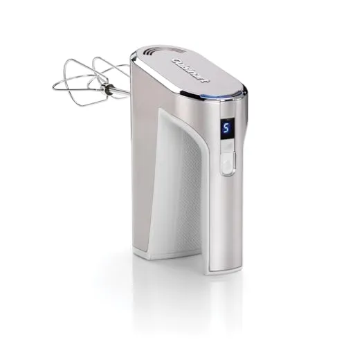 Cuisinart Kabelloser Handmixer mit 5 Stufen - Handmixer für kabelloses Backen, 5 Geschwindigkeitsstufen und 20 Minuten Akkulaufzeit für maximale Flexibilität und Komfort in der Küche.
