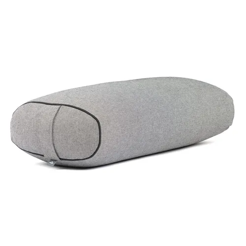 Yoga Bolster OVAL CLASSIC DOBBY schwarz in schwarz von Bodynova