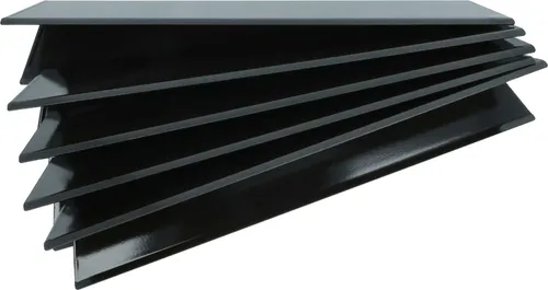 vhbw 5x Aromaschienen kompatibel mit Weber 46410674, 46510001, 47513101 Gasgrill, Grill - porzellanemaillierter Stahl, 39 cm Länge