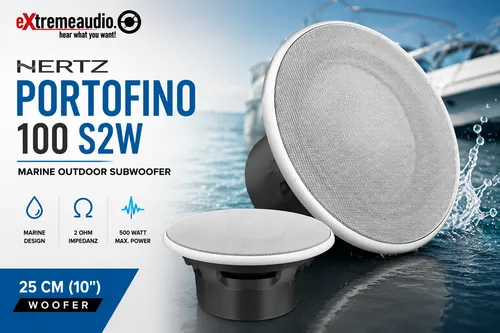 Hertz Marine PORTOFINO 100 S2W Subwoofer 25 cm von Hertz