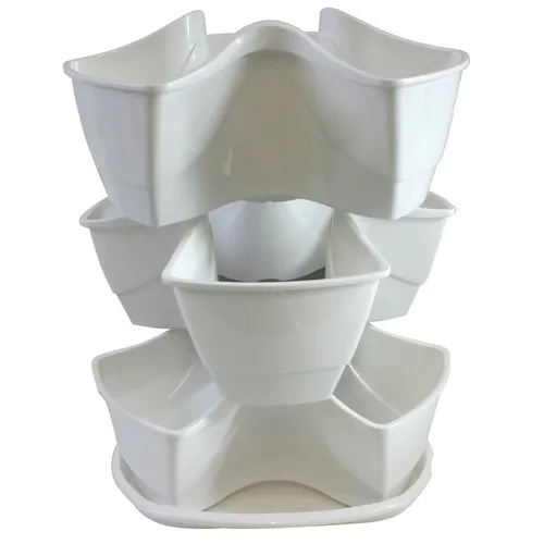 Produktbild Kräuterampel Weiß COUBI Kräuter-Blumentopf Pflanzgefäß moderner Kräutertopf NEU