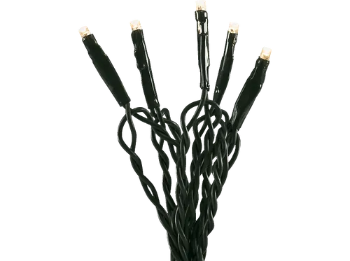 Konstsmide Micro LED Lichterkette - 100 bernsteinfarbene Dioden - Weihnachtsbeleuchtung mit 100 bernsteinfarbenen Dioden für stimmungsvolle Adventsnächte, langlebig und ideal für Christbaum und Dekorationen.