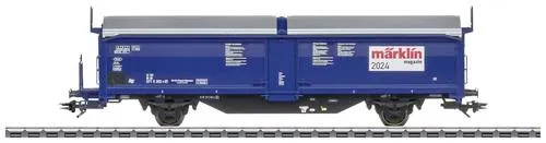 Märklin 48524 H0 Märklin-Magazin-Wagen 2024 - Güterwagen mit detailgetreuem Design, ideal für Modellbahnliebhaber und Sammler, Länge über Puffer 16,5 cm, mit hochliegenden Bedienungsbühnen und Aufstiegsleitern.