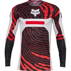 FOX Flexair Impression Motocross Jersey 2XL - Weiß für Männer - Motocross-Jersey aus leichtem TruDri®-Material, das Schweiß ableitet und für optimale Bewegungsfreiheit sorgt. Ideal für aktive Fahrer, die Komfort und Atmungsaktivität schätzen.