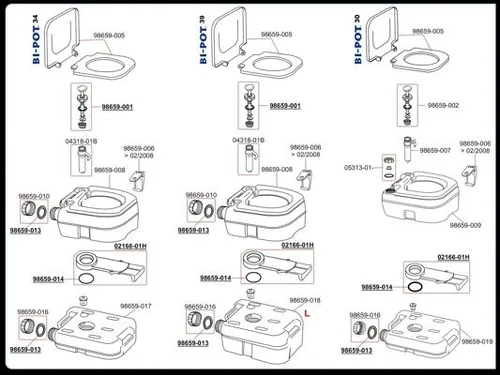 Fiamma Bi-Pot Schieberdichtung