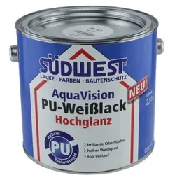 SÜDWEST AquaVision PU-Weißlack Hochglanz 2,5 Liter von Südwest