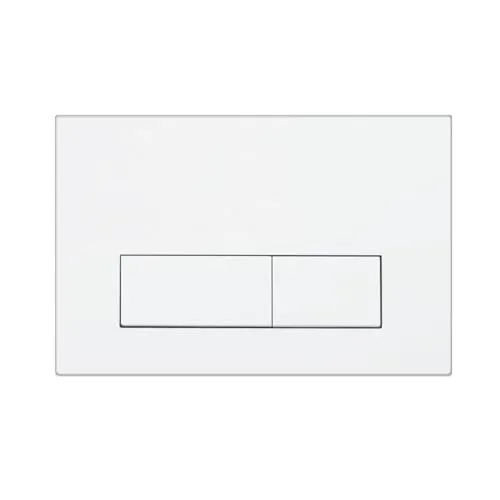 Mendorio WC Drückerplatte, kompatibel mit Geberit Sigma, UP300 & UP320 Serien Betätigungsplatten, Doppelspülung, Plattengröße 245 × 164 mm, ausgestattet mit Spülhebel-Set und Einbaurahmen.（Weiß）