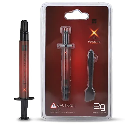 THERMALRIGHT TFX 2 g Wärmeleitpaste Kühlkörperpaste Hochleistungs-Wärmeleitpaste auf Kohlenstoffbasis für alle Kühler, thermisches Schnittstellenmaterial, hohe Haltbarkeit, 14,3 W/m.k, 2 Gramm