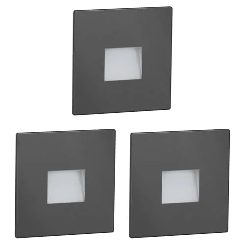 Wandleuchten, Wandbeleuchtung Grau von LEDs Com
