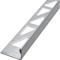 Dalsys Fliesenschiene L-Profil 2m x 10mm Edelstahl Gebürstet Winkelprofil