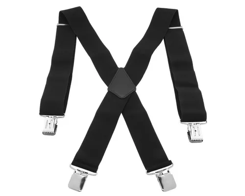 MidGard Hosenträger X-Form mit 4 extra starken Clips, 5 cm Breit, Einstellbar & Elastisch Einheitsgröße für Männer und Frauen