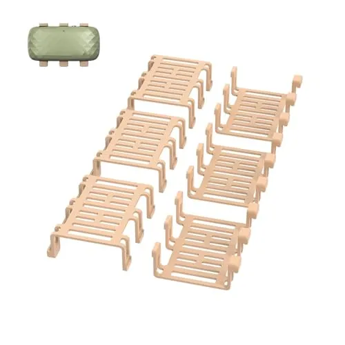 Bouge Gummiklemme Kompatibel mit XL GPS Tracker für Hunde, Packung mit 6 Stück, Nur Kompatibel mit XL GPS, braun, Gummiklammern, Zubehör