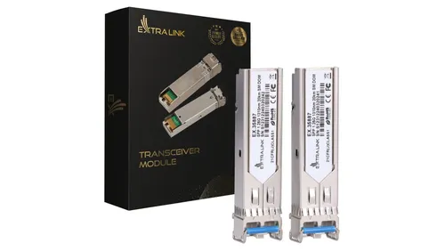 Moduł SFP 1,25Gbps, LC/UPC, 1310nm, 20km, single mode, DOM Extrali 5905090335887