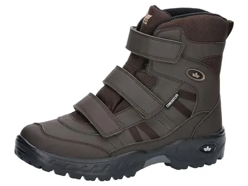Lico Herren Wildlife V Schneestiefel, Braun, 45 EU - Wanderschuhe für kalte Tage, ausgestattet mit Comfortex Klimamembrane und warmem Futter für höchsten Komfort und Wärme.