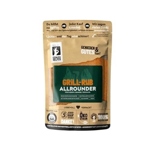 Bremer Gewürzhandel Grill-Rub Allrounder, BBQ Rub Gewürzmischung, Grillgewürz für Fleisch, 200g