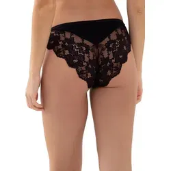 Mey Minislip Orangic Cotton Spitzenverzierung hinten schwarz XL