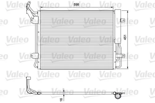 VALEO 814091 Klimaanlagen-Kondensator für VW von Valeo