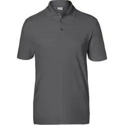 Kübler Polo SHIRTS anthrazit Form 5126 Größe 3XL - Polo-Shirt mit 3er-Knopfleiste und Strickkragen, ideal für industrielle Wäsche, geprüft nach EN ISO 15797 für höchste Qualität und Langlebigkeit.