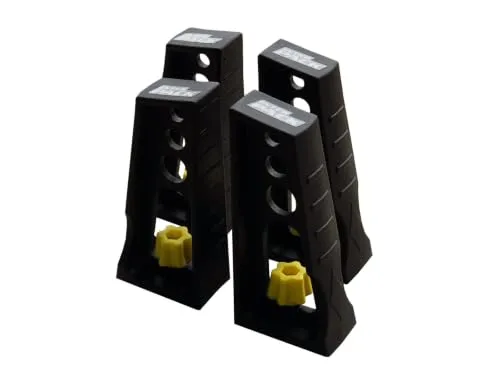 Inter Pack Lastbegrenzer für Aluträger, 4er Set | 15 cm hohe stabile Anschläge