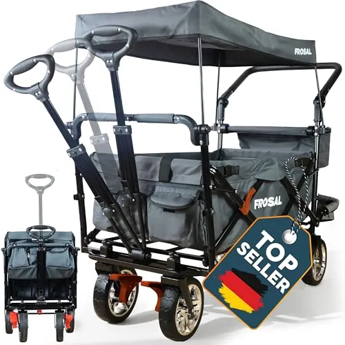 FROSAL Bollerwagen faltbar Leo mit Sonnendach