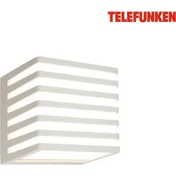 Telefunken LED Wandlampe - Spritzwasser- und Staubgeschützt - Moderne LED Wandbeleuchtung für den Außenbereich mit ansprechender Lichtverteilung, 800 Lumen warmweißem Licht und einfacher Bedienung über Wandschalter. Ideal für stilvolle Akzente.