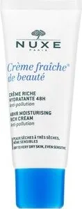 Nuxe Creme Fraiche de Beauté 48HR Moisturising Rich Cream beruhigende Emulsion für sehr trockene und empfindliche Haut 30 ml