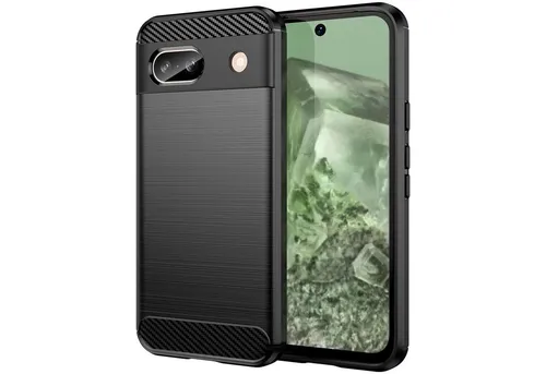 CoolGadget Handyhülle Carbon Handy Hülle für Google Pixel 8a 6,1 Zoll, robuste Telefonhülle Case Schutzhülle für Pixel 8a Hülle