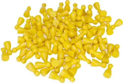 GICO 100 Halmakegel Holz gelb, Spielfiguren, Spielkegel - 2142