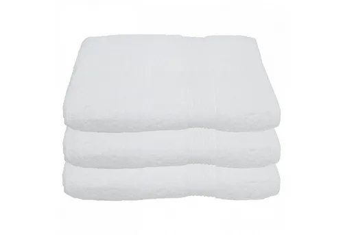 Julie Julsen Duschtücher 3-Duschtücher-Weiss-Duschtuch 70 x 140 cm, Baumwolle (3-St)